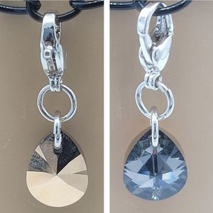5/$21 🦉 O2 ORIGAMI OWL CRYSTAL TEARDROP DANGLE CHARM